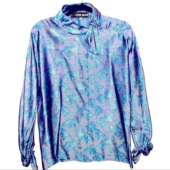 Fendi Roma 365 FF Asian Style Blouse - Picture 1 of 2